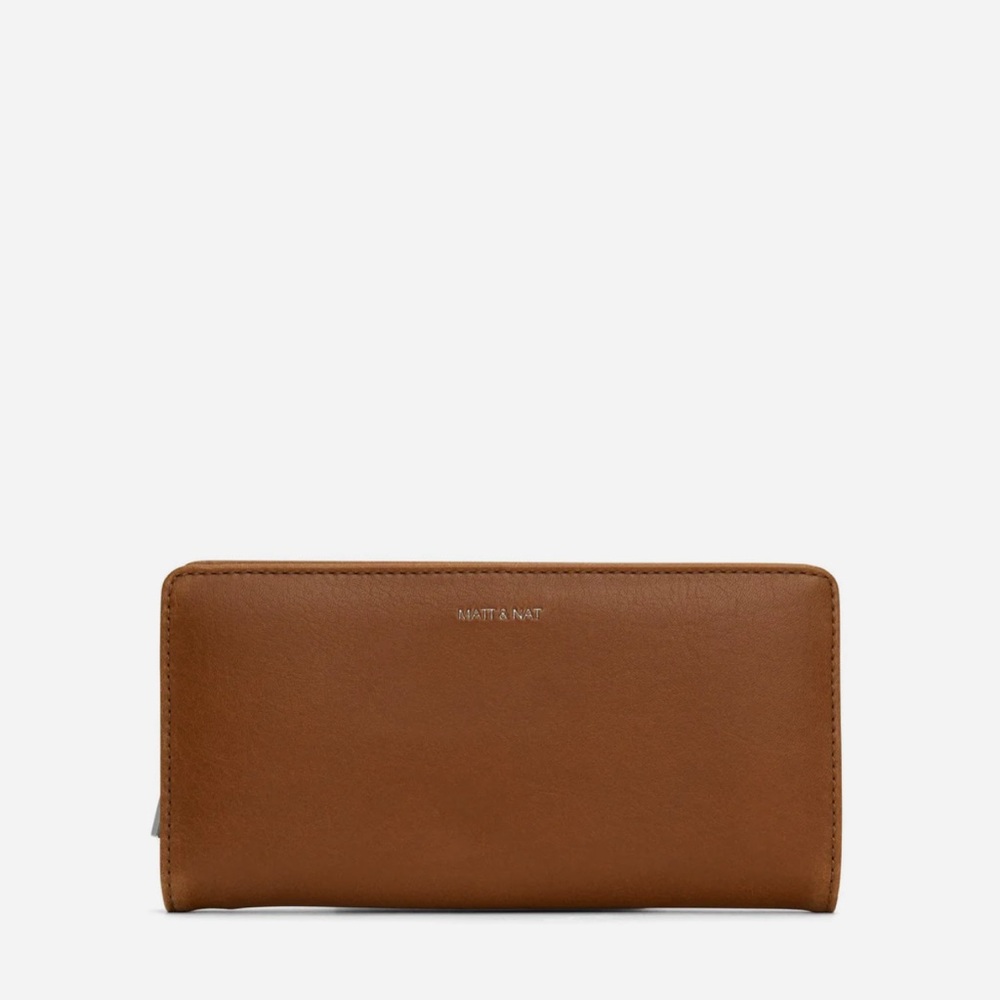 Matt & Nat DUMA vegan leather wallet in color chilli
